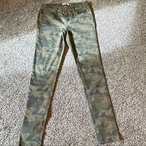 Camo Mudd stretch high rise jeggings